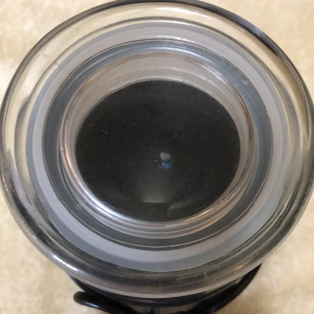 Ashland Black Sands Jar Candle In Iron Holder - 18 oz measurements are 6”x5”